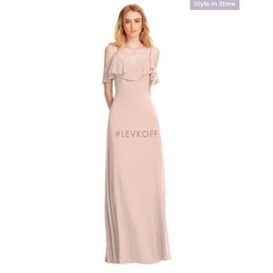 Levkoff Chiffon Braidsmaid Dress